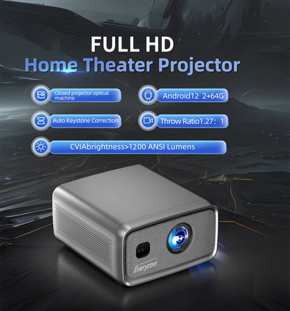 Top Ranking Everycom E1 Short Throw Projector Led  Lcd  Native    Full hd Led  Projector 1080p