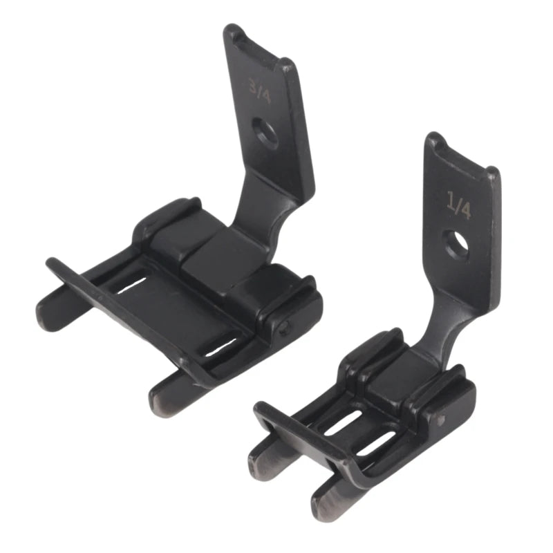 S570DG Double Edge Guide Presser Foot for JUKI 515 1162 Brother 842 845 Twin Needle Sewing Machine Parts Size 0.1cm 0.2cm