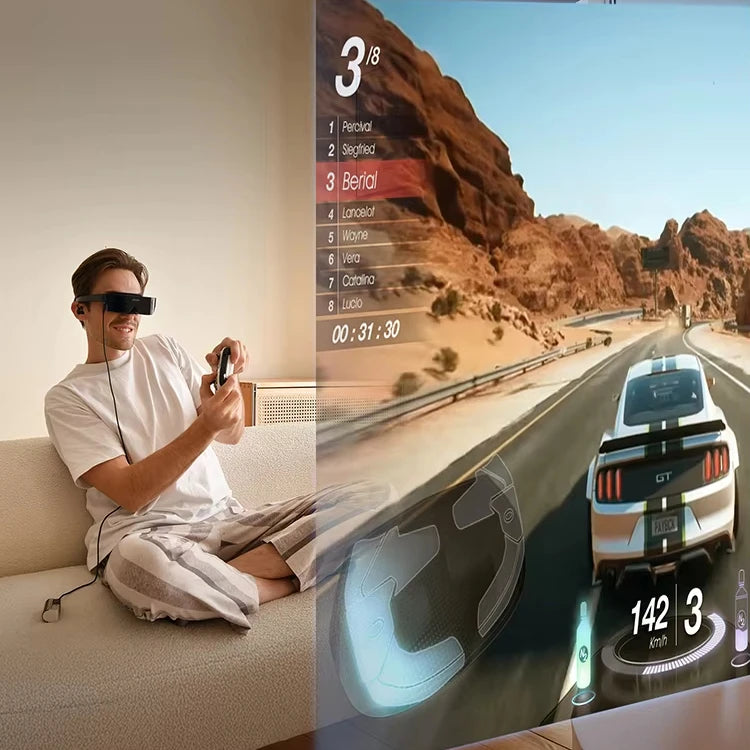 VR Game Space Giant Screen Virtual Reality Smart Glasses Head Mounted Display Immersive 3D Hardware for Private Cinema & Gaming