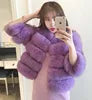 Elegant Short Length Artificial Fur Jacket for Women to Stay Cozy and Stylish During Cold Weather Days