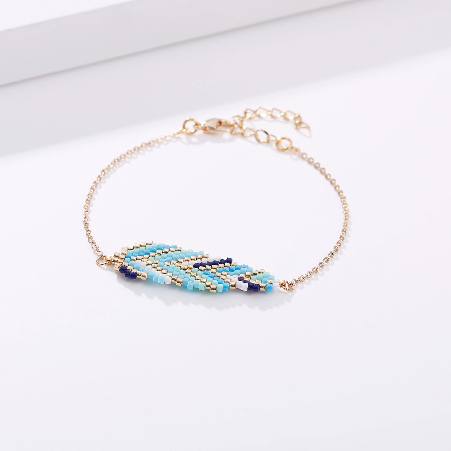 Hand Made Trendy Boho Jewelry Women Seed Beads Bracelets Necklace Earrings Leaf Miyuki Jewelry Set