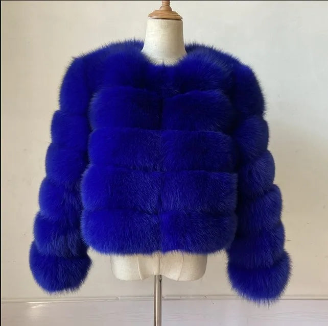 Elegant Short Length Artificial Fur Jacket for Women to Stay Cozy and Stylish During Cold Weather Days