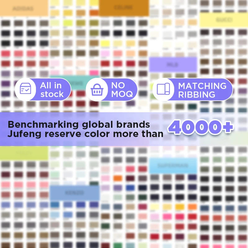 Jufeng Baseball Jacket 460gsm Heavyweight CVC Fabric Textile Fabric for Sports Outdoor 85% Cotton 15% Polyester Brushed Knitted Winter