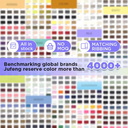 Jufeng Baseball Jacket 460gsm Heavyweight CVC Fabric Textile Fabric for Sports Outdoor 85% Cotton 15% Polyester Brushed Knitted Winter