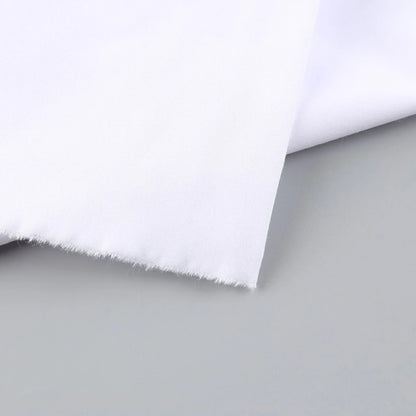 Wholesale Eco-Friendly Crystal White 130gsm 65% Polyester 35% Combed Cotton Poplin Fabric 150cm Woven for School Shirts