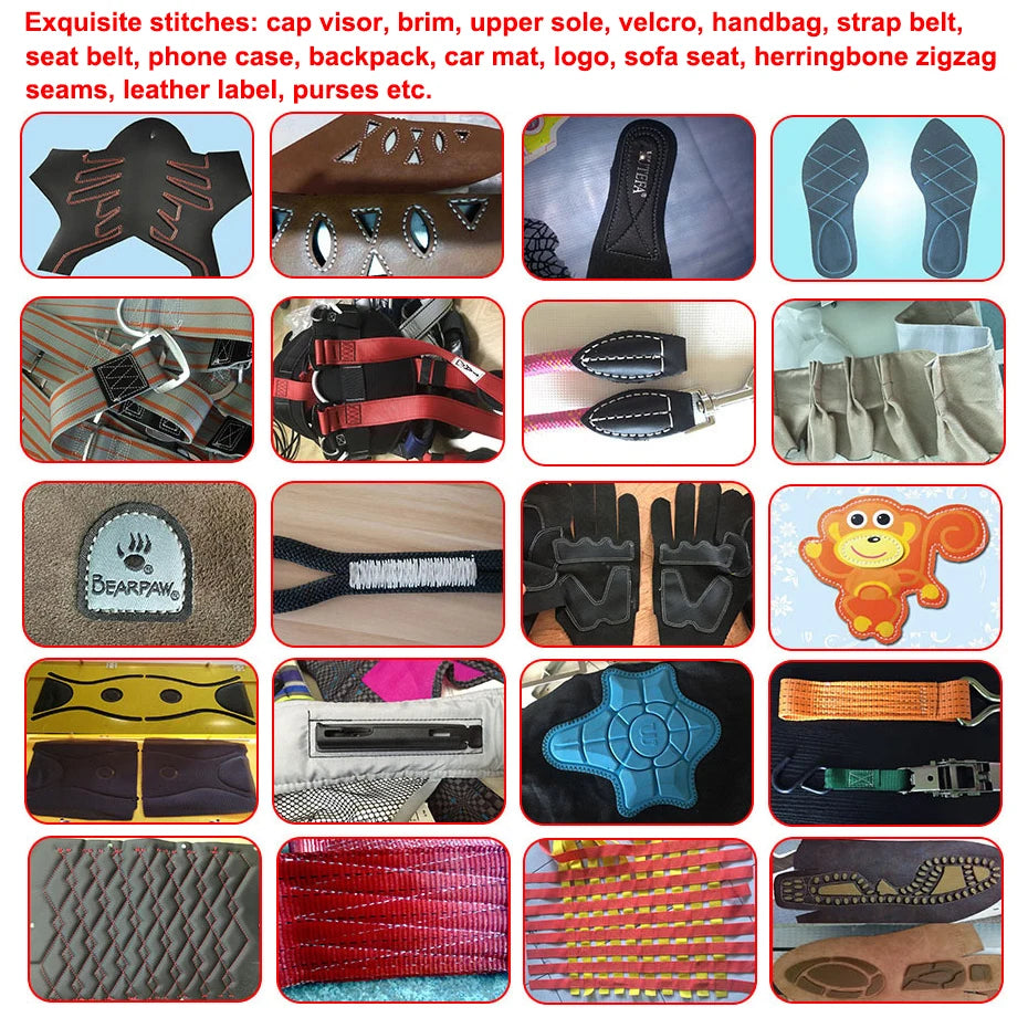 Fully Automatic Industrial Sewing Machine CNC Single Needle Lock Stitch Sewing for Upholstery Suitcase Motor Gear Core