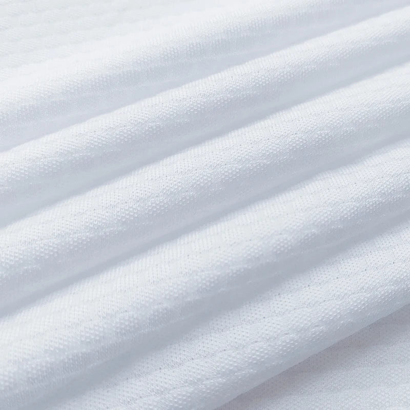 Navy 100 Polyester Honeycomb Mesh Football Jersey Knitted Fabric