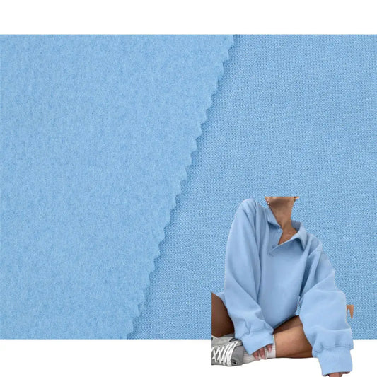 ZM014 Stock Lot 300gsm Double Side Anti-pilling Fleece by Meter 100%polyester Plain Dyed Polar Fleece Fabric for Winter Textile