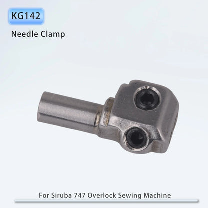 KG142 Needle Clamp for Siruba 747 Overlock Sewing Machine Accessories 4 Thread 700F Parts Gauge Set