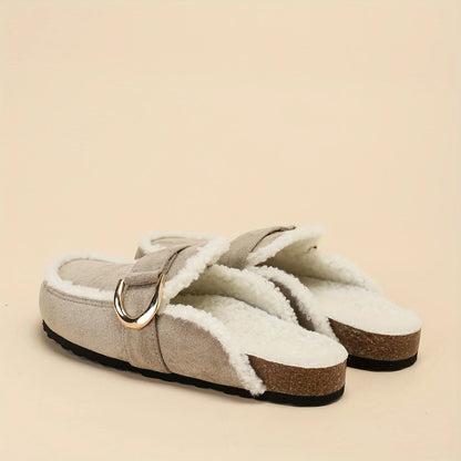 New Autumn and Winter Women's Home slippers Warm Plus Velvet Thick-soled slippers Bohemian Style Comfortable Women's Shoes