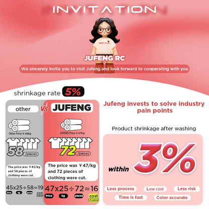 Jufeng Oeko Certified 380 Gsm Knitted Heavyweight Combed 100% Dyed Organic Cotton Fabric Terry Jersey Fabric  Textile for Clothing