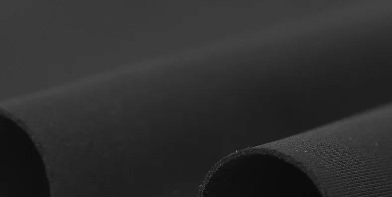 Factory Direct Sales Composite Special High-Elastic Black Polyester Ammonia Air Layer Garment Fabric