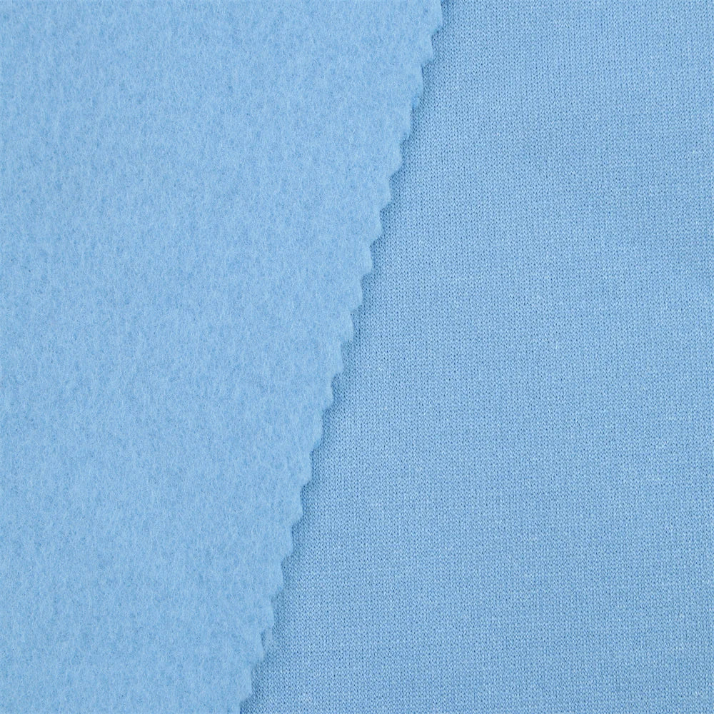 Wholesale ZM014 Winter Hoodie 300gsm Double Side 100% Polyester Plain Dyed Polar Shirt Fleece Fabric for Outdoor Use for Girls