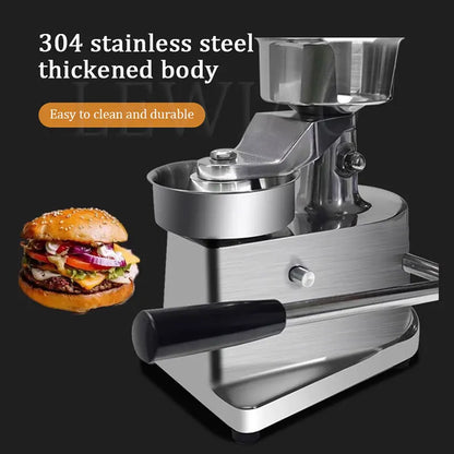 Hamburger Press 100-150mm Commercial Manual Round Meat Shaping Kitchen Machine Home Forming Burger Patty Maker
