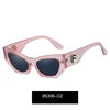 95306 New Shades Cateye Big Sun Glasses Women Sun Shades Eyewear 2022 Trendy Fashion Multicolor Oversize Sunglasses