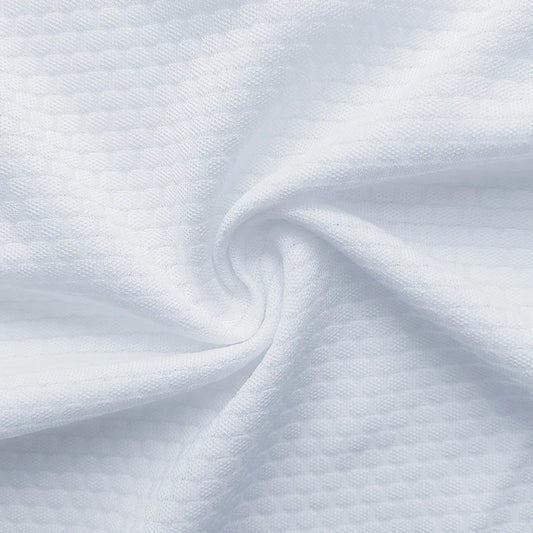 Navy 100 Polyester Honeycomb Mesh Football Jersey Knitted Fabric