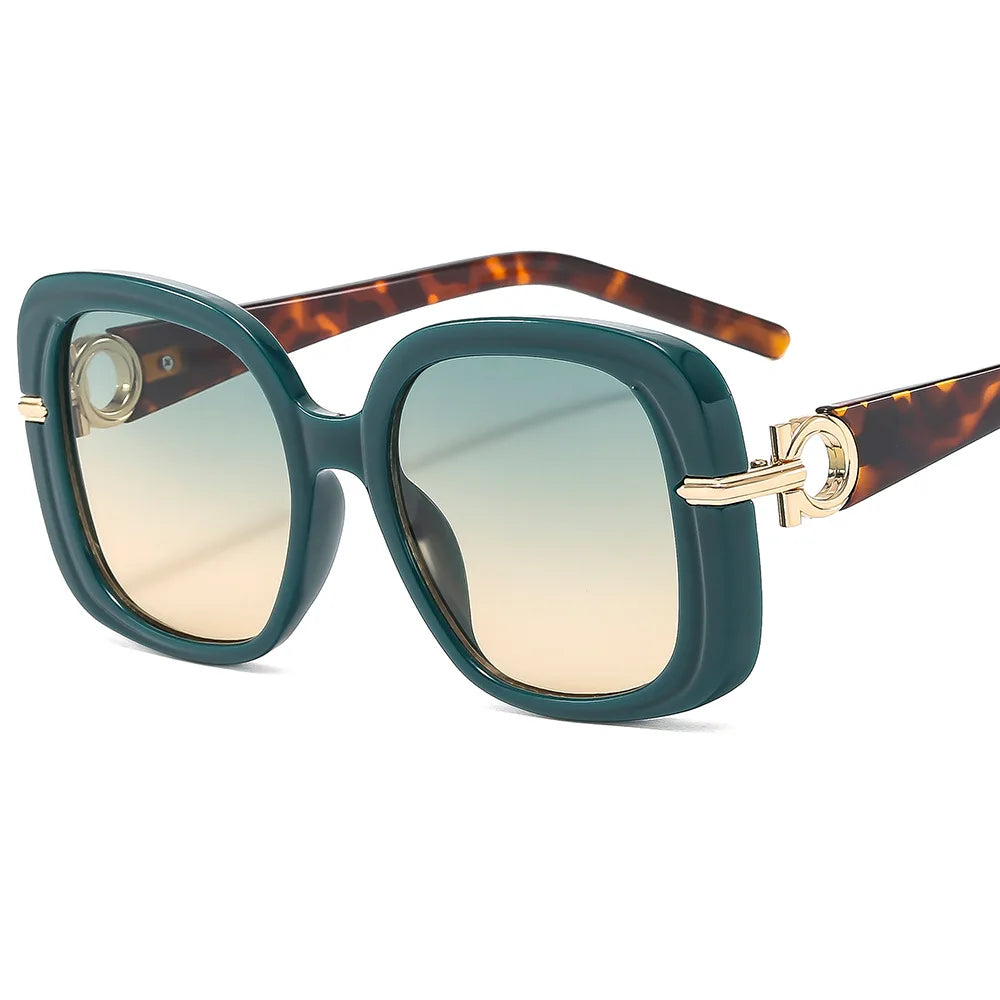 2024 New Arrival Fashion Full Rim Big Square Frame Shades Sunglasses Women Pc Uv400 Sunglasses Sun Glasses