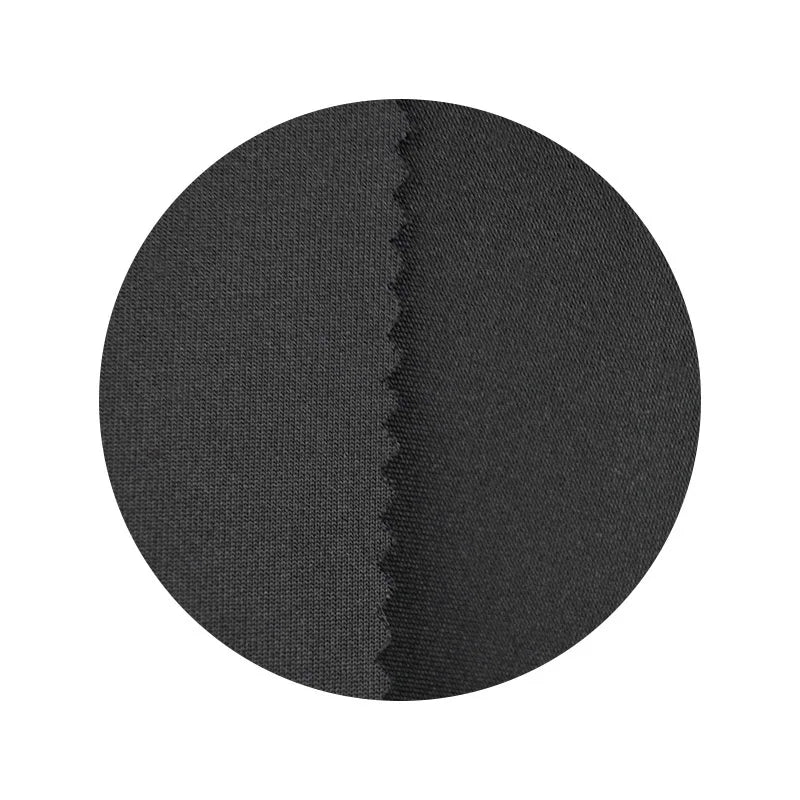 Factory Direct Sales Composite Special High-Elastic Black Polyester Ammonia Air Layer Garment Fabric