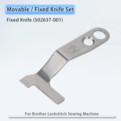 Movable / Fixed Knife Fits Brother S7200, SL-710A, SL-737A, JACK A2, A3, A4 Sewing Machine S02645 S02637 S02643 Thread Cut Blade
