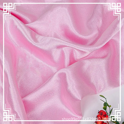 Crystal Satin Shinny Silk Fabric for Women's Stage Baseball Dress Fabric