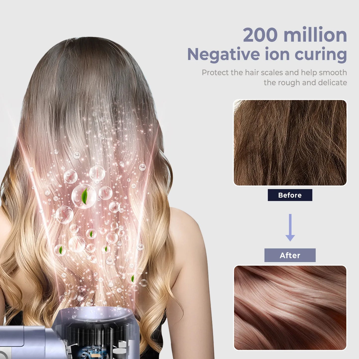 Professional 6-in-1 Electric Straightener Curler Hot Air Brush Custom Logo Multi-Function Hair Brush Blow Dryer