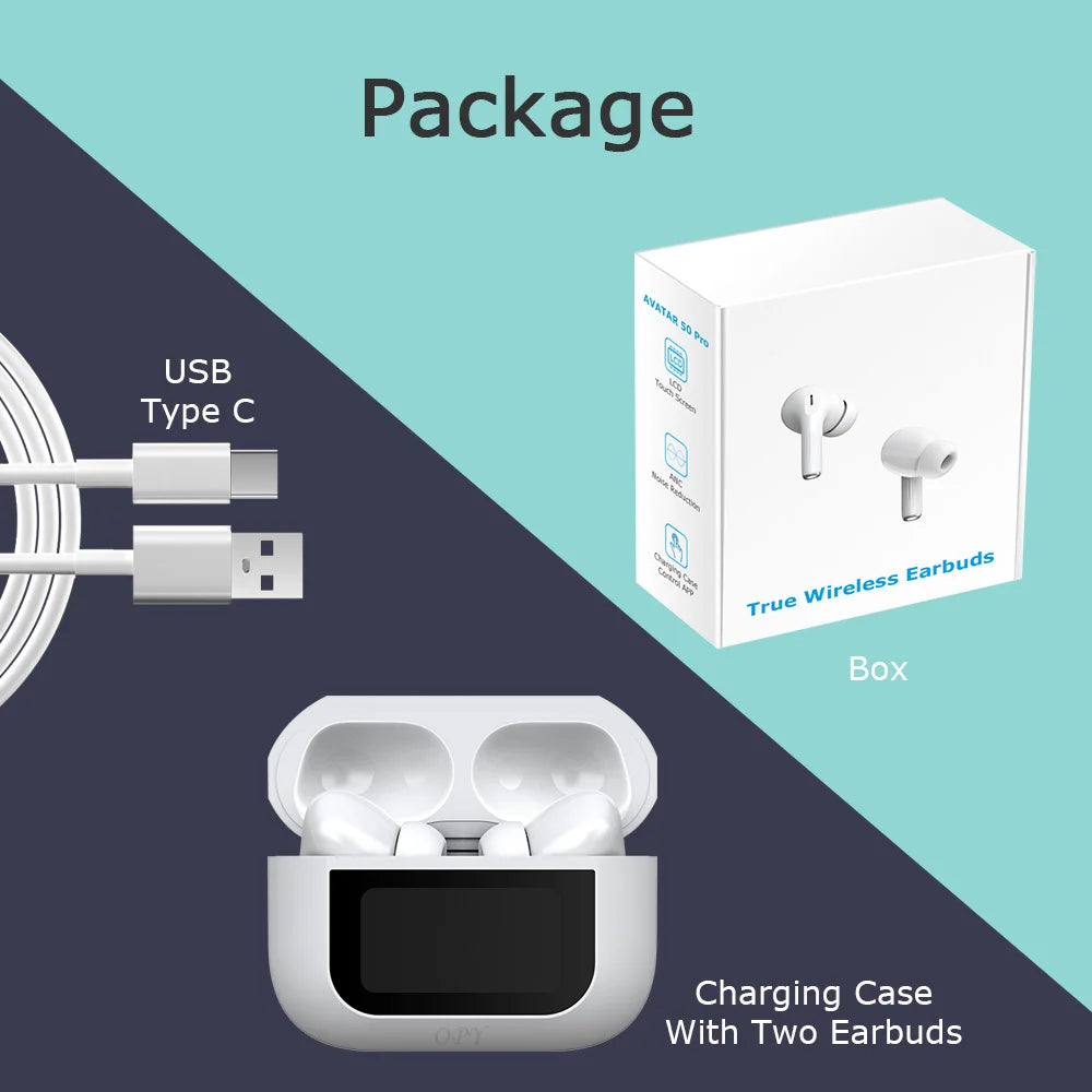 Smart Glasses Induction Bone Conduction S9 Wireless Earphones Waterproof In-Ear Headphones Digital Display Battery Indicator