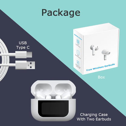 Smart Glasses Induction Bone Conduction S9 Wireless Earphones Waterproof In-Ear Headphones Digital Display Battery Indicator