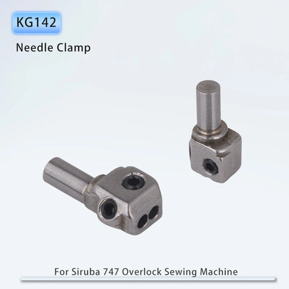 KG142 Needle Clamp for Siruba 747 Overlock Sewing Machine Accessories 4 Thread 700F Parts Gauge Set