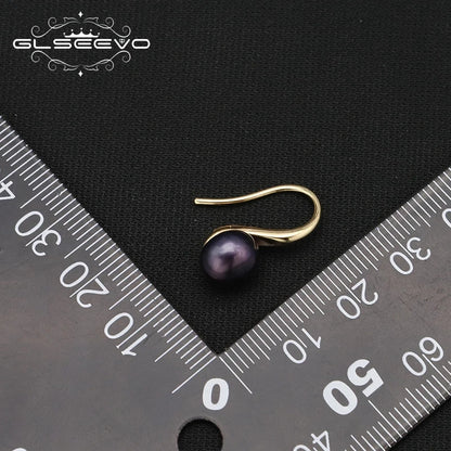 Natural Freshwater Pearl Ear Hook Earrings Fashion Luxury Personality Gold Plated Ear Hook Women Girls Fine Jewelry