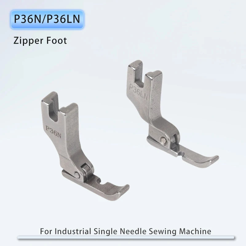 P36N P36LN Zipper Foot for Industrial 1-needle Lockstitch Sewing Machine JUKI BROTHER All Steel Sewing Accessories Cording Feet