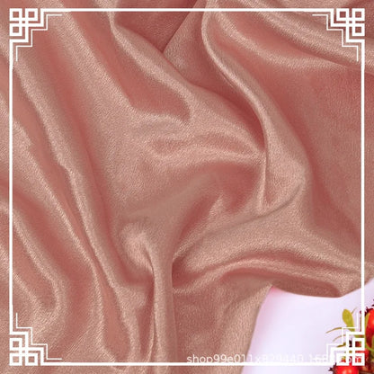 Crystal Satin Shinny Silk Fabric for Women's Stage Baseball Dress Fabric
