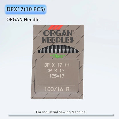 10 PCS DPX17 ORGAN Needles for Industrial Sewing Machine Accessories Japan Sewing Spare Parts SY3355 135X17 JUKI BROTHER SINGER