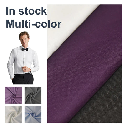 Ready to Ship 150gsm Elasticity Micro Modal Rayon Viscose Woven Polyester Fabric Plain Dyed for Stretch Garments Shirts Blouses