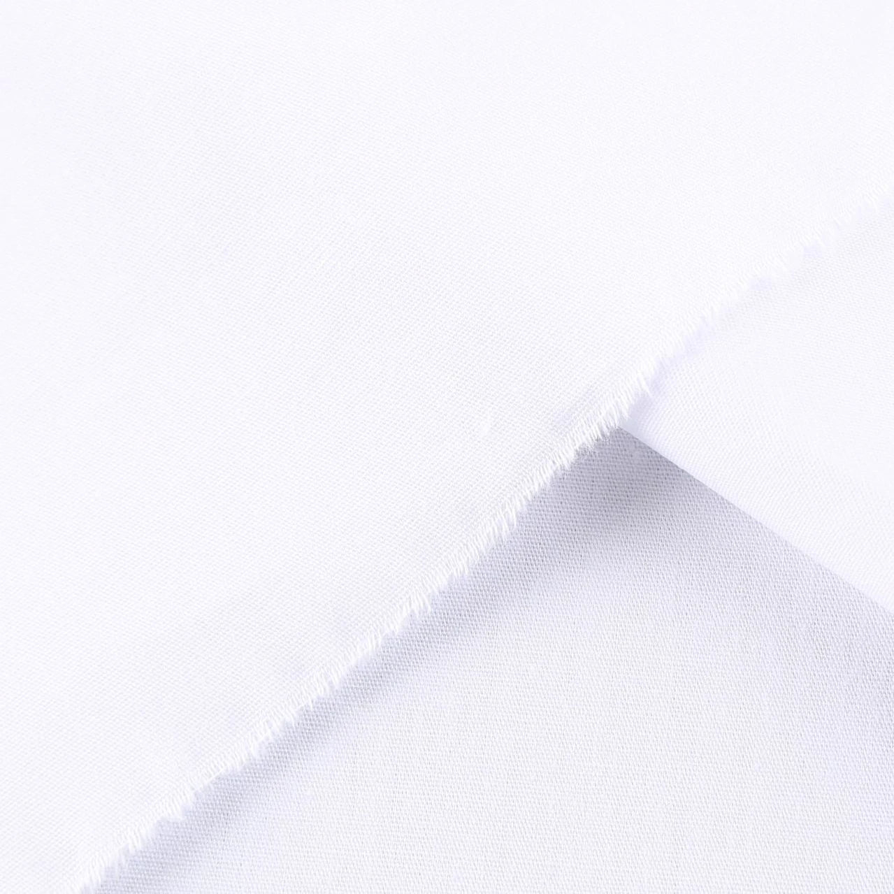 Wholesale Eco-Friendly Crystal White 130gsm 65% Polyester 35% Combed Cotton Poplin Fabric 150cm Woven for School Shirts