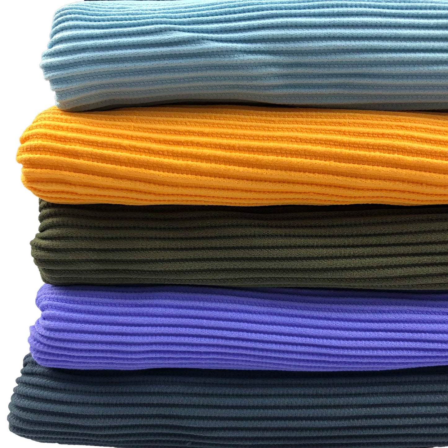 Matte 4 Way Stretch Spandex Nylon Ribbed Bikini Fabric Textured