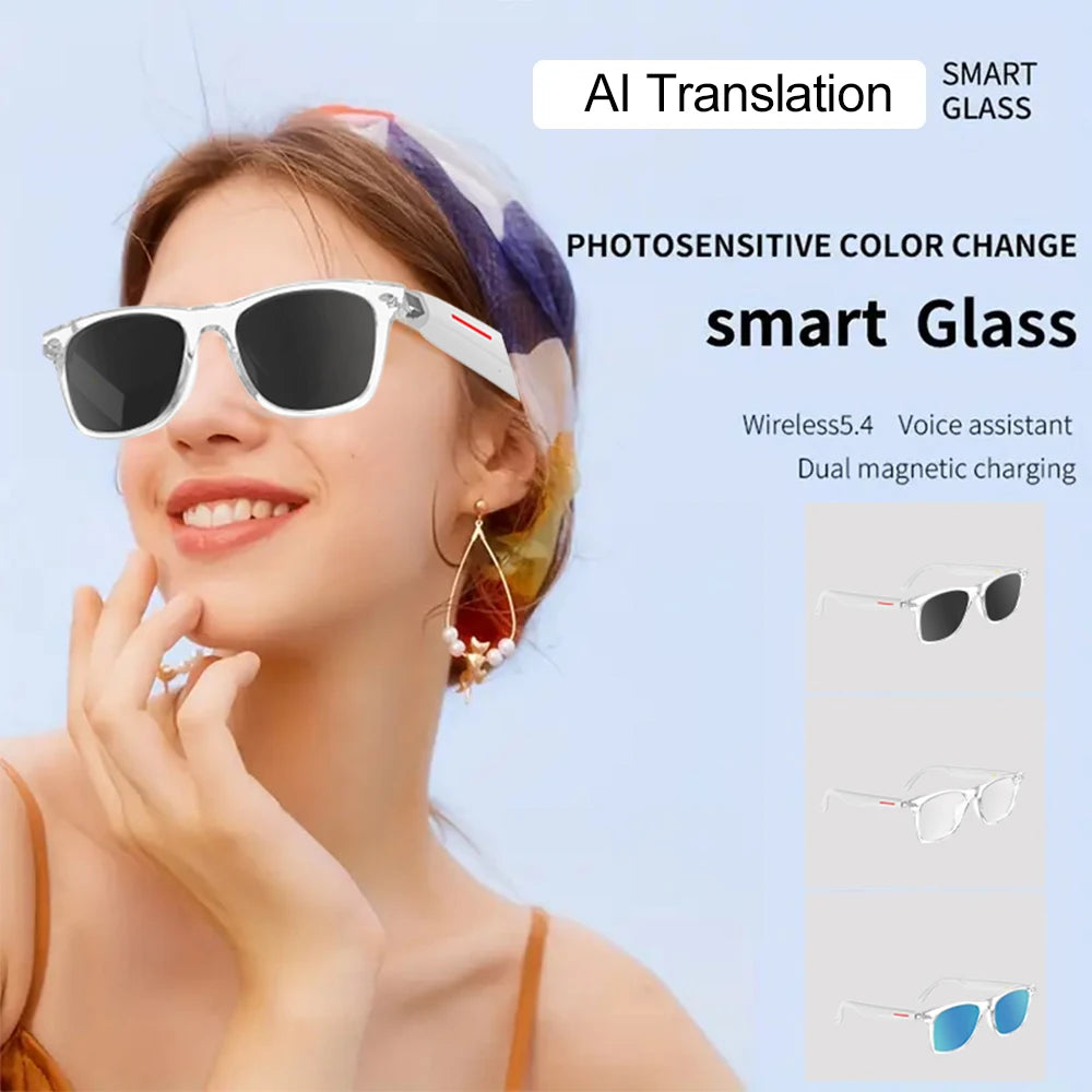 SENBONO E13- C  Smart Sunglasses Hands-Free Call Music Headphone Anti-Blue Eyeglasses Wireless BT Voice Smart Glasses
