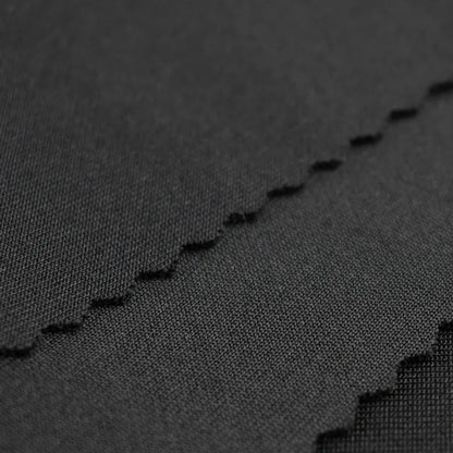 Factory Direct Sales Composite Special High-Elastic Black Polyester Ammonia Air Layer Garment Fabric