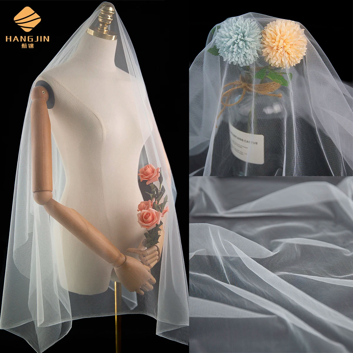 Wholesale Colorful 6420 Rachel Tulle Net TUTU Skirt Tulle Roll Dress Material Soft Nylon Tulle Mesh Fabric