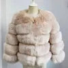 Elegant Short Length Artificial Fur Jacket for Women to Stay Cozy and Stylish During Cold Weather Days