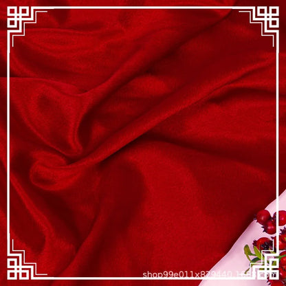 Crystal Satin Shinny Silk Fabric for Women's Stage Baseball Dress Fabric