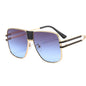 Retro Fashion Steampunk Metal Shades Sunglasses Sun Glasses Oversize Sunglasses Women and Men