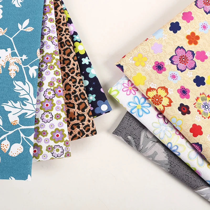Wholesale Plant Printed Canvas Fabric for Luggage Tablecloths Curtains Sofas Sewing High-quality Thickened 10oz390G Canvas Cloth