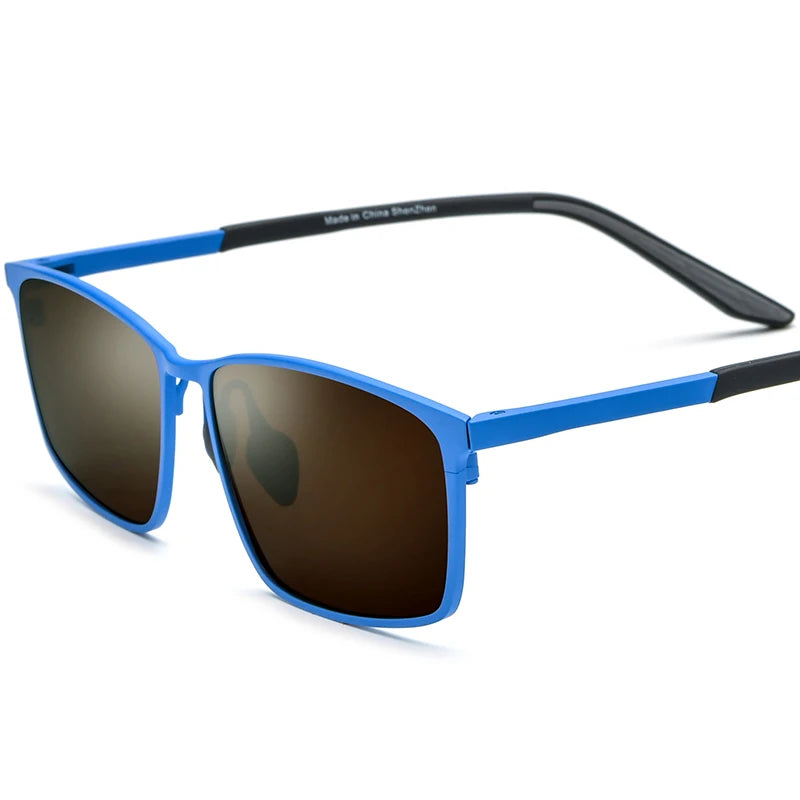 Borregls Pure Titanium Sunglasses Men 2025 High-Quality Square UV400 Polarized Mirrored Sun Glasses Women Sports Shades 17303T