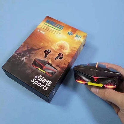 K98 Comfortable Wearing Gaming On-ear & Over-ear Wireless BT TWS In-ear Headphones Running Sport Headset Earbuds with Microphone