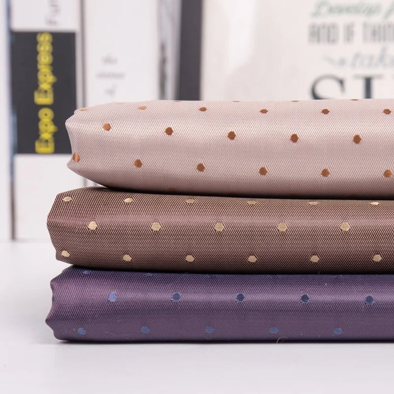 Factory Directly Sale Polyester Viscose Dot Jacquard Brocade Lining Fabric for Coat Jacket and Suit