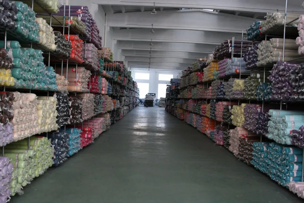 Shiny Satin Slub Dupion Fabric 100% Polyester Quick Shipping 96 Colors in Stock for Girls' Long Dresses and Curtains