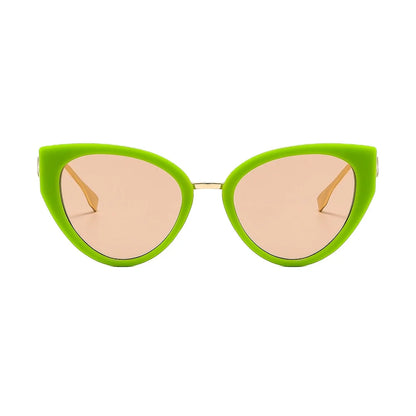 9508 Gradient Shades Sunglasses Sun Glasses White Tortoiseshell New Trendy Fashion Women Shades Cat Eye Sunglasses 2024