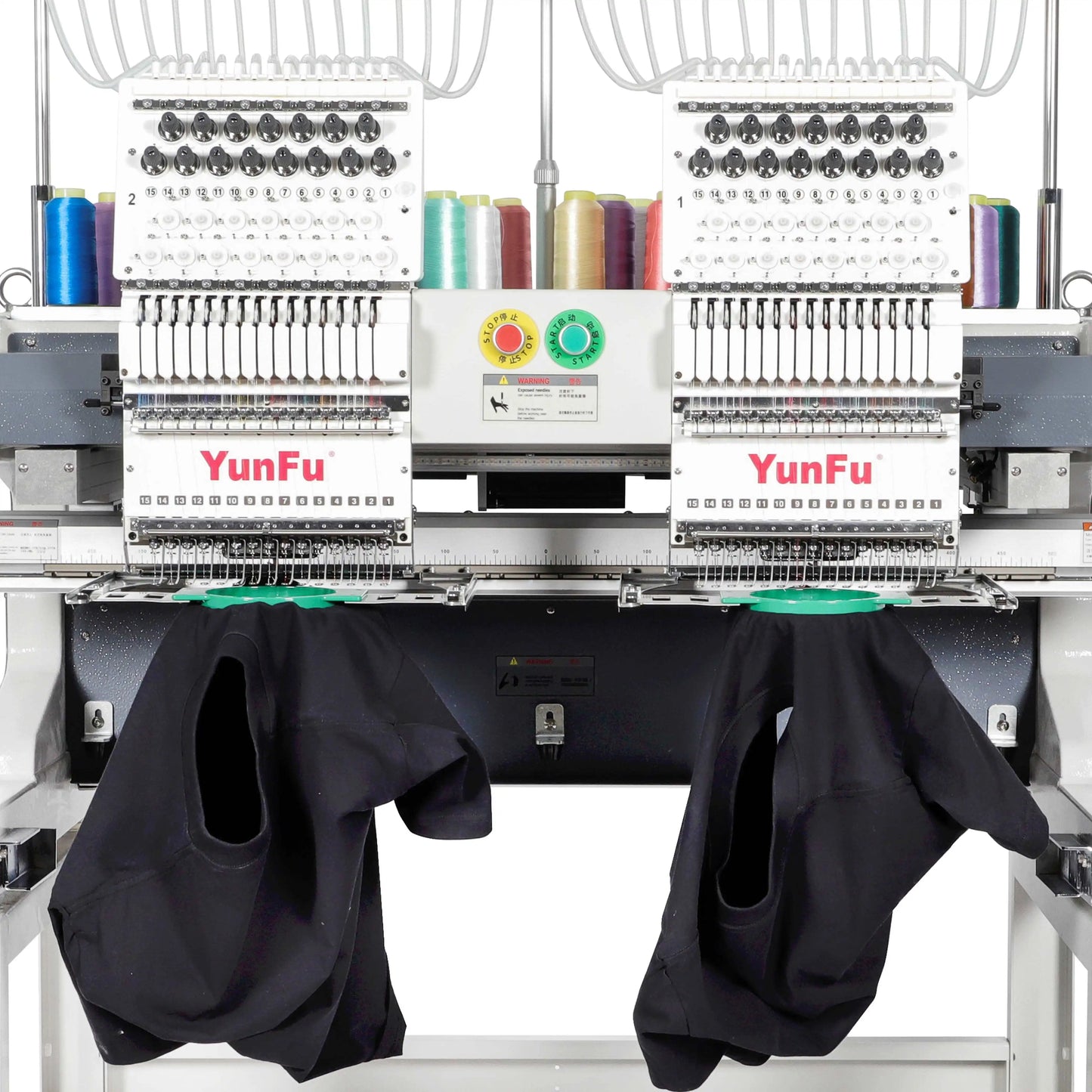 High- Quality Professional Computer Embroidery Machine Price  2 Heads Automatic 3D Hat T-shirt Flat Logo Cap Embroidery Machine