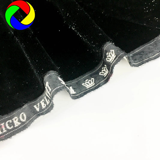 WholeSale Manufacture Ready Goods 44" Superior Metallic Micro Velvet 5000 Fabric for Fashionable Dress