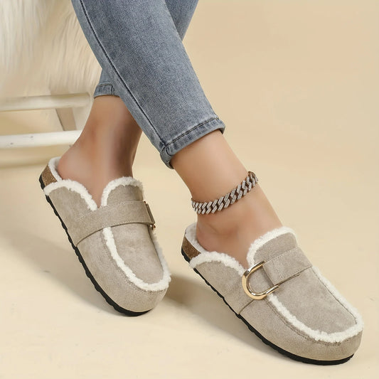 New Autumn and Winter Women's Home slippers Warm Plus Velvet Thick-soled slippers Bohemian Style Comfortable Women's Shoes
